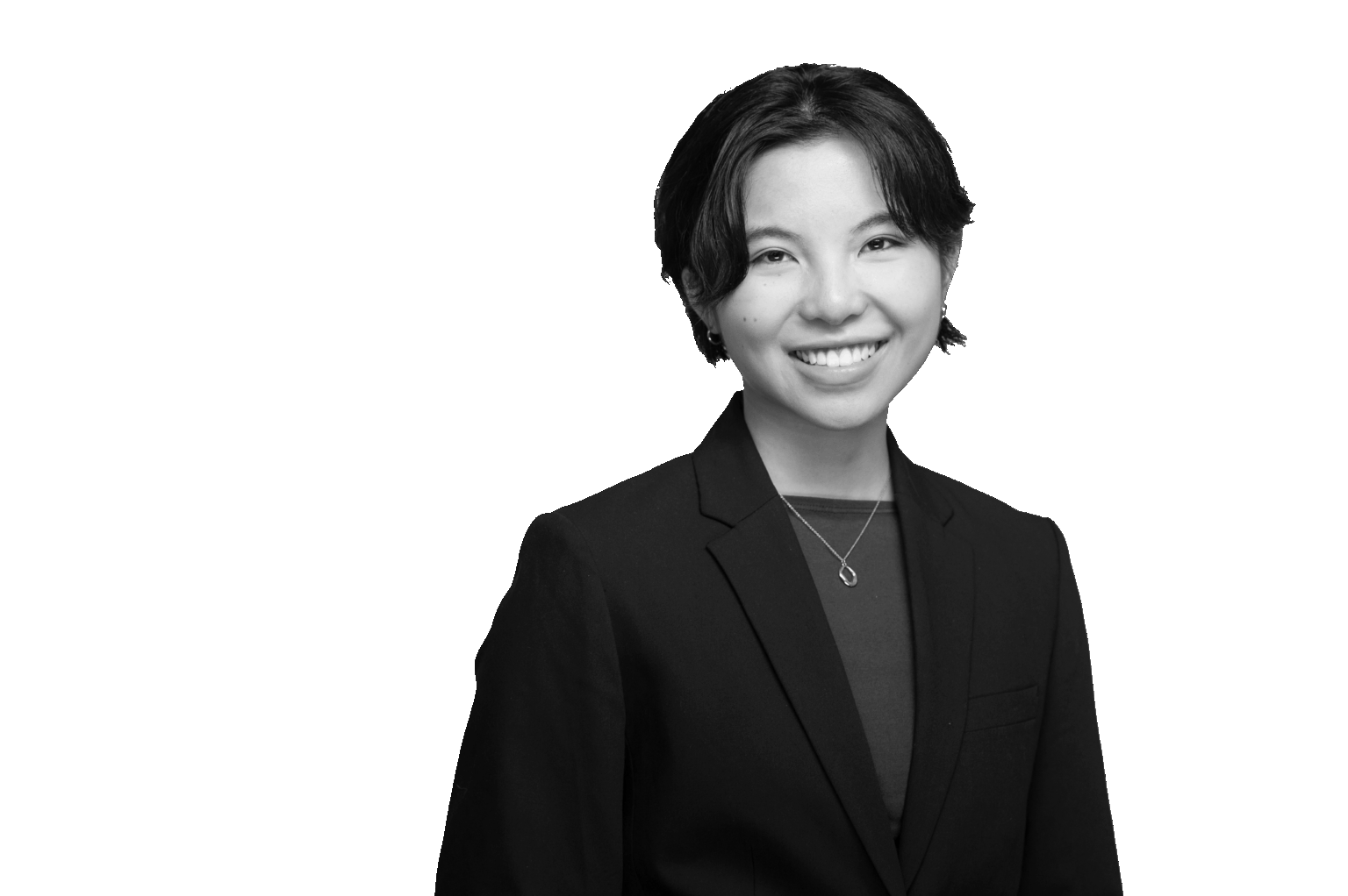 Helen Liu headshot B&W no background